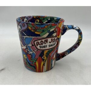 Ron Jon Surf Shop Coffee Mug Psychedelic All Over Print Multi Color Ceramic